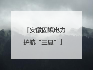 安徽固镇电力护航“三夏”