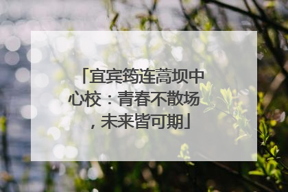 宜宾筠连蒿坝中心校：青春不散场，未来皆可期
