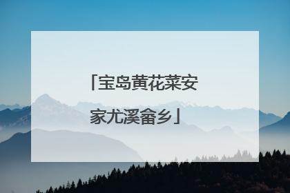 宝岛黄花菜安家尤溪畲乡