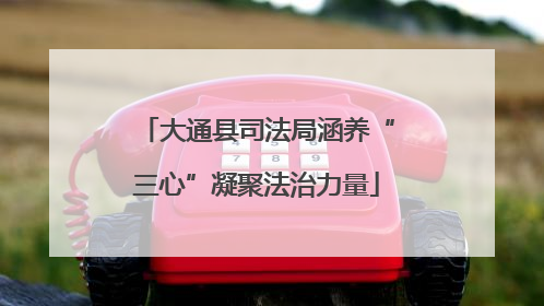 大通县司法局涵养“三心”凝聚法治力量