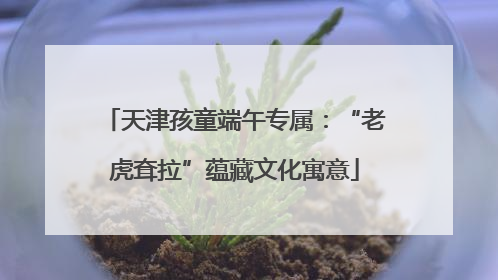 天津孩童端午专属：“老虎耷拉”蕴藏文化寓意
