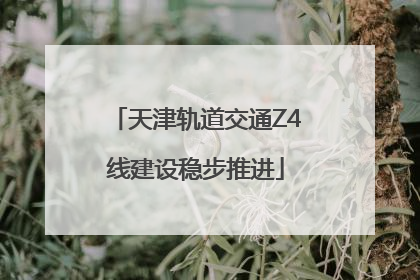 天津轨道交通Z4线建设稳步推进