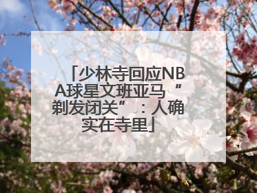 少林寺回应NBA球星文班亚马“剃发闭关”：人确实在寺里