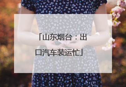山东烟台：出口汽车装运忙