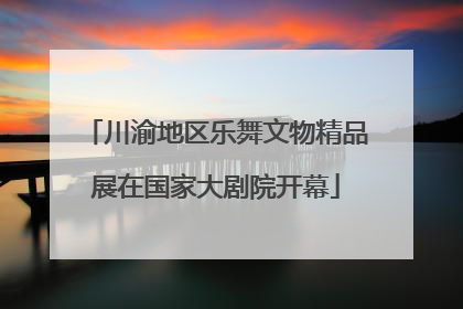 川渝地区乐舞文物精品展在国家大剧院开幕