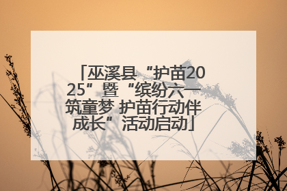 巫溪县“护苗2025”暨“缤纷六一筑童梦 护苗行动伴成长”活动启动