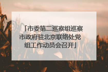 市委第二巡察组巡察市政府驻北京联络处党组工作动员会召开