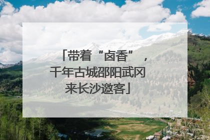 带着“卤香”，千年古城邵阳武冈来长沙邀客