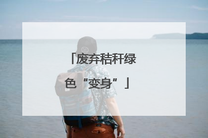 废弃秸秆绿色“变身”