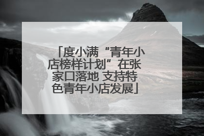 度小满“青年小店榜样计划”在张家口落地 支持特色青年小店发展