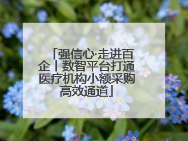 强信心·走进百企丨数智平台打通医疗机构小额采购高效通道