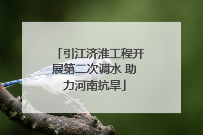 引江济淮工程开展第二次调水 助力河南抗旱