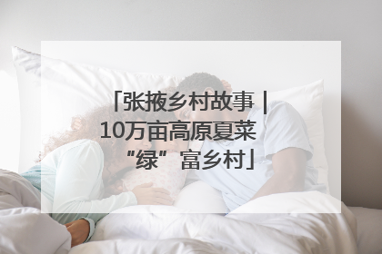 张掖乡村故事｜10万亩高原夏菜“绿”富乡村