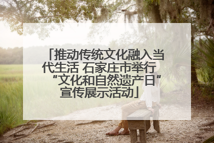 推动传统文化融入当代生活 石家庄市举行“文化和自然遗产日”宣传展示活动