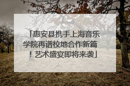 惠安县携手上海音乐学院再谱校地合作新篇！艺术盛宴即将来袭