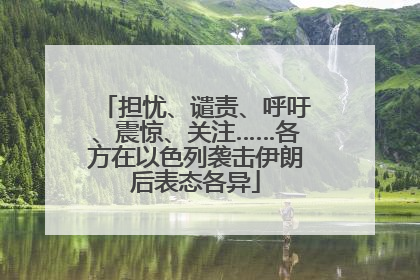 担忧、谴责、呼吁、震惊、关注……各方在以色列袭击伊朗后表态各异