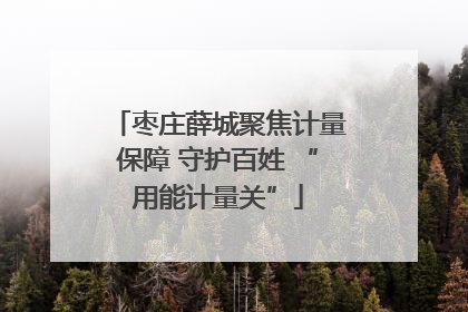 枣庄薛城聚焦计量保障 守护百姓 “用能计量关”