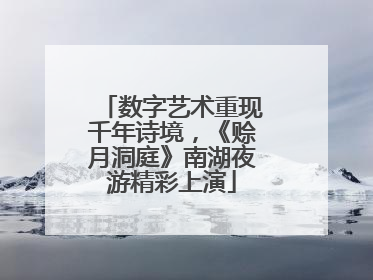 数字艺术重现千年诗境，《赊月洞庭》南湖夜游精彩上演