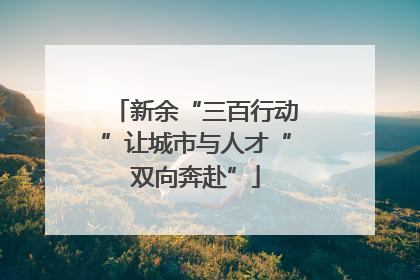 新余“三百行动”让城市与人才“双向奔赴”