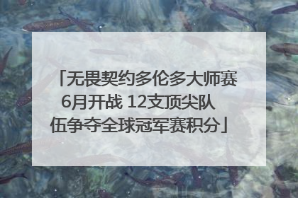 无畏契约多伦多大师赛6月开战 12支顶尖队伍争夺全球冠军赛积分