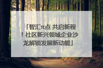 智汇π点 共启新程！社区新兴领域企业沙龙解锁发展新动能