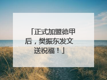 正式加盟德甲后，樊振东发文送祝福！