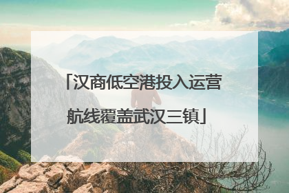 汉商低空港投入运营 航线覆盖武汉三镇