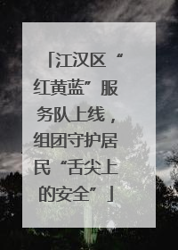 江汉区“红黄蓝”服务队上线，组团守护居民“舌尖上的安全”