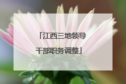 江西三地领导干部职务调整