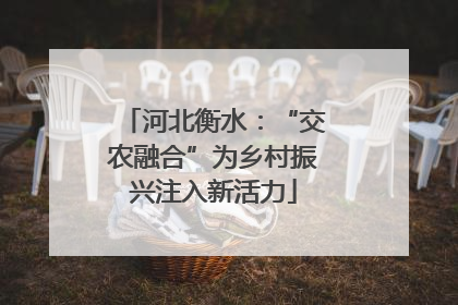 河北衡水：“交农融合”为乡村振兴注入新活力