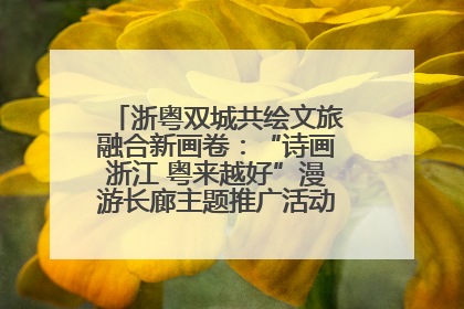 浙粤双城共绘文旅融合新画卷：“诗画浙江 粤来越好”漫游长廊主题推广活动在广州花城汇启幕