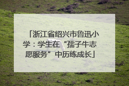浙江省绍兴市鲁迅小学：学生在“孺子牛志愿服务”中历练成长