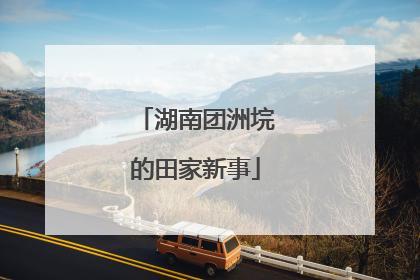 湖南团洲垸的田家新事