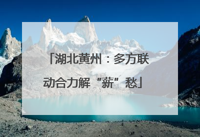 湖北黄州：多方联动合力解“薪”愁