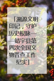 溯源文明印记，守护历史根脉——靖宇县第四次全国文物普查工作纪实