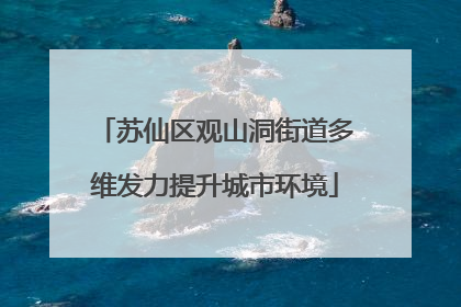 苏仙区观山洞街道多维发力提升城市环境