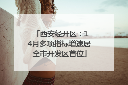 西安经开区：1-4月多项指标增速居全市开发区首位