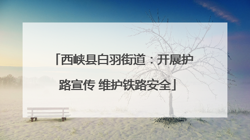 西峡县白羽街道：开展护路宣传 维护铁路安全