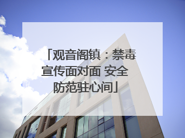 观音阁镇：禁毒宣传面对面 安全防范驻心间