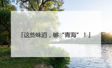 这些味道，够“青海”！