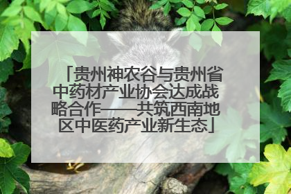 贵州神农谷与贵州省中药材产业协会达成战略合作——共筑西南地区中医药产业新生态
