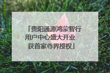 贵阳通源鸿蒙智行用户中心盛大开业 获首家尊界授权