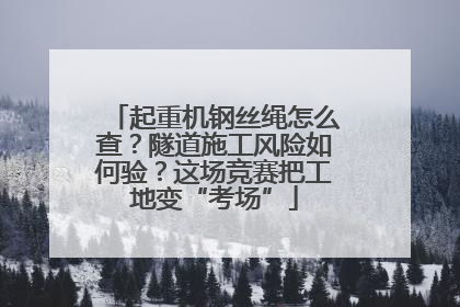 起重机钢丝绳怎么查？隧道施工风险如何验？这场竞赛把工地变“考场”