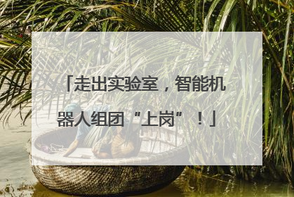 走出实验室，智能机器人组团“上岗”！