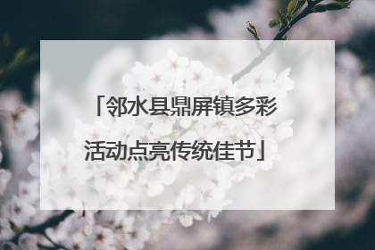 邻水县鼎屏镇多彩活动点亮传统佳节
