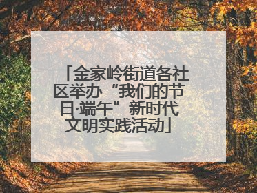 金家岭街道各社区举办“我们的节日·端午”新时代文明实践活动