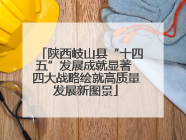 陕西岐山县“十四五”发展成就显著 四大战略绘就高质量发展新图景
