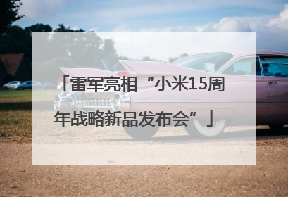 雷军亮相“小米15周年战略新品发布会”