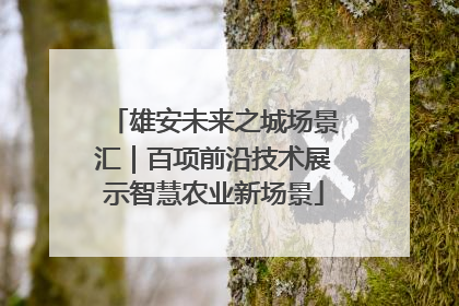 雄安未来之城场景汇｜百项前沿技术展示智慧农业新场景