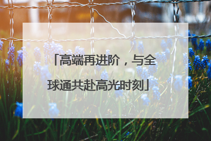 高端再进阶，与全球通共赴高光时刻